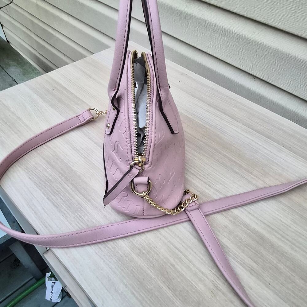 Juicy Couture Pink Embossed Crossbody mini Satchel - Picture 5 of 11